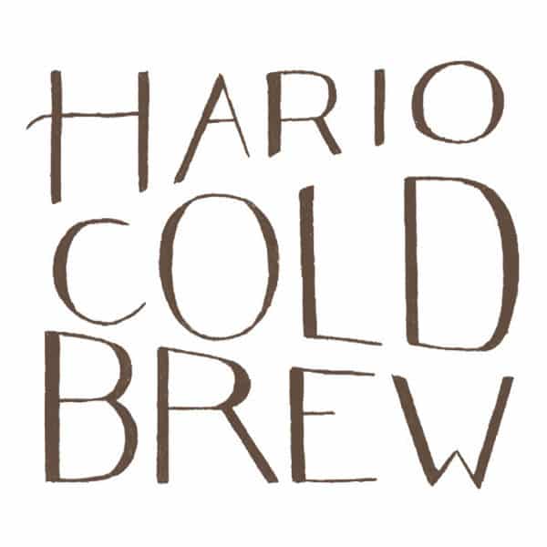 hario cold brew handwritten illustration