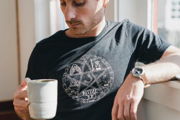 Person wearing Pentagram tee