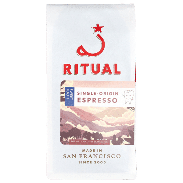 12oz bag of Sweet Tooth Single-Origin Espresso