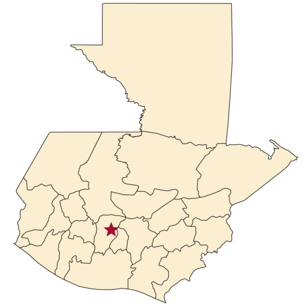 Map of Chimaltenango, Guatemala
