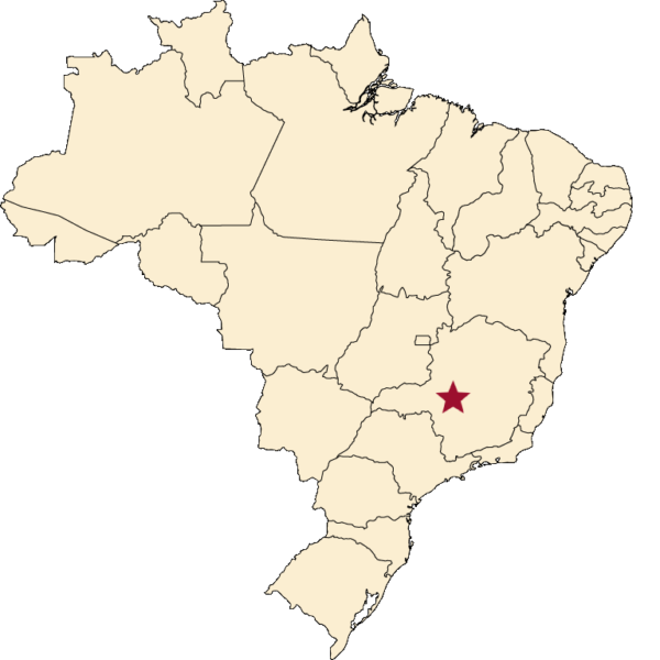 Minas Gerais, Brasil map