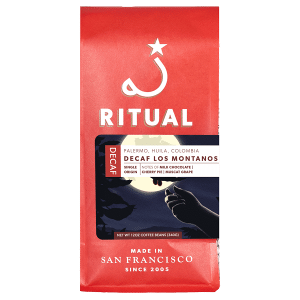 Ritual 12oz coffee bag of Decaf Los Montanos