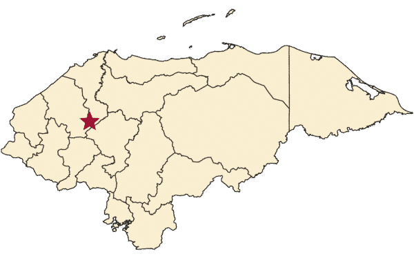 Santa B&aacute;rbara, Honduras Map