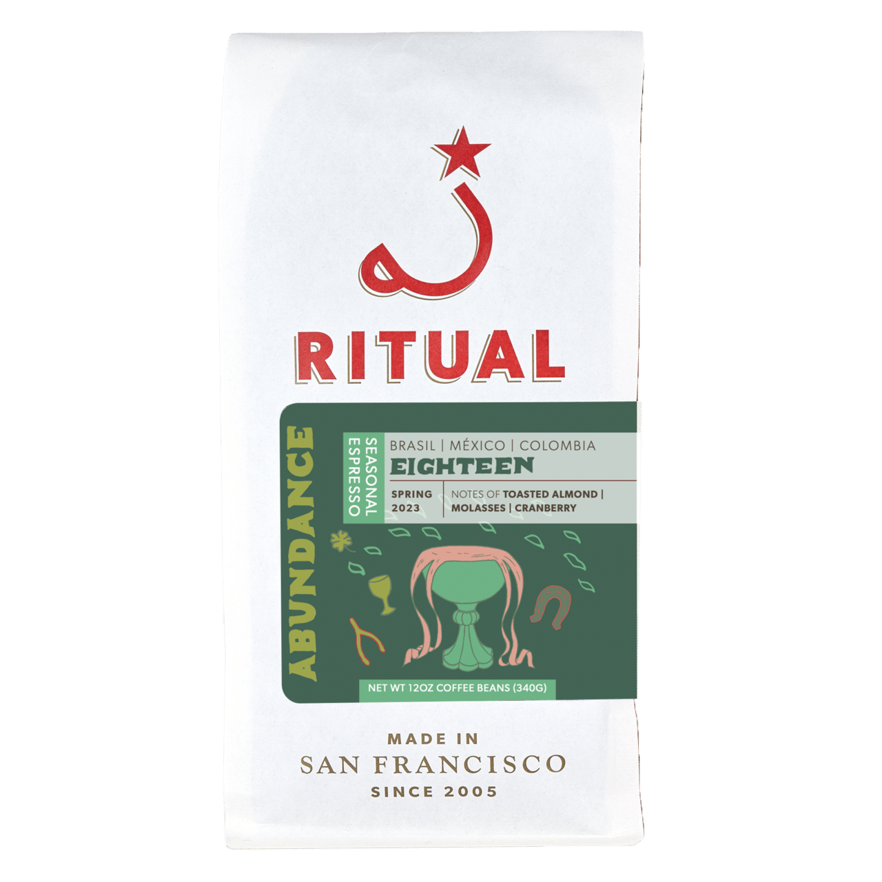 Ritual 12oz coffee bag of Eighteen Seasonal Espresso