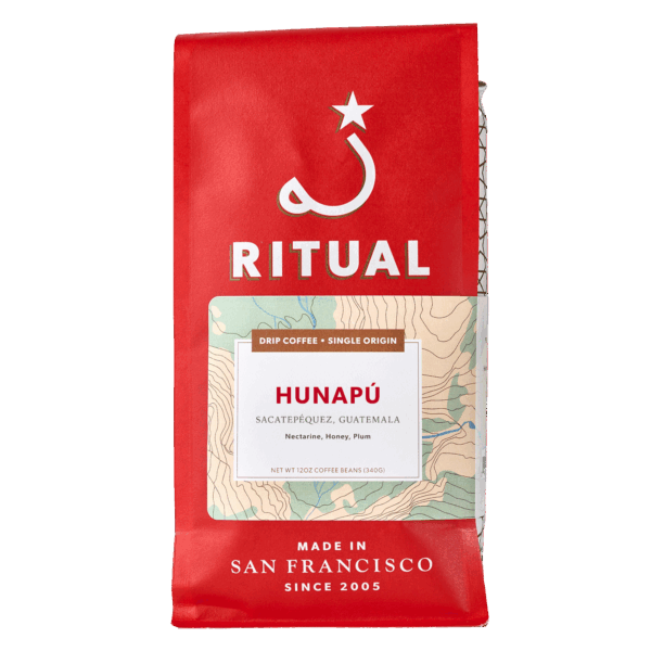 12oz bag of Hunap&uacute;, Guatemala drip coffee