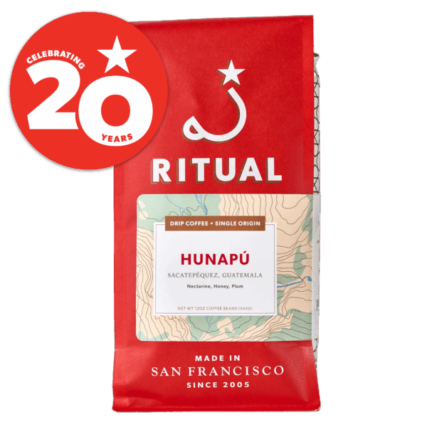 12oz bag of Hunap&uacute;, Guatemala drip coffee