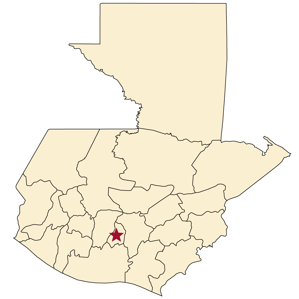 Map of Sacatepéquez, Guatemala