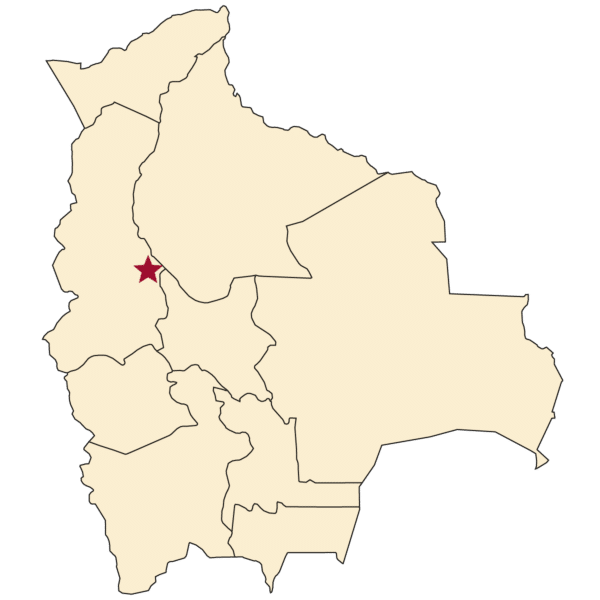 Map of Caranavi, Bolivia