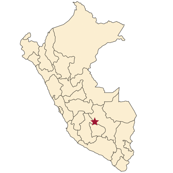 Map of Cusco, Peru
