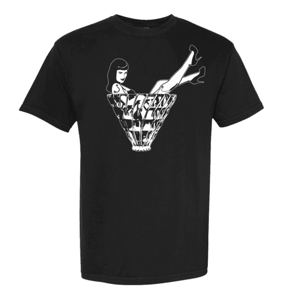 Pin up v60 shirt black and white