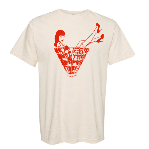 Pin up v60 shirt ivory red