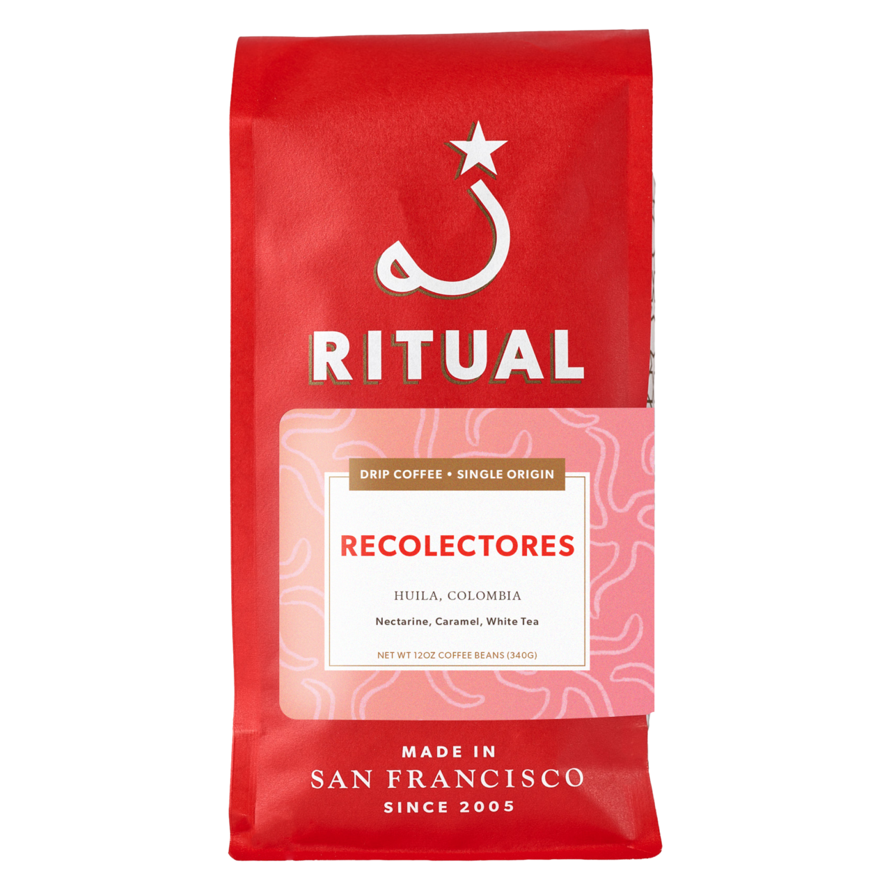 12oz bag of Recolectores drip coffee