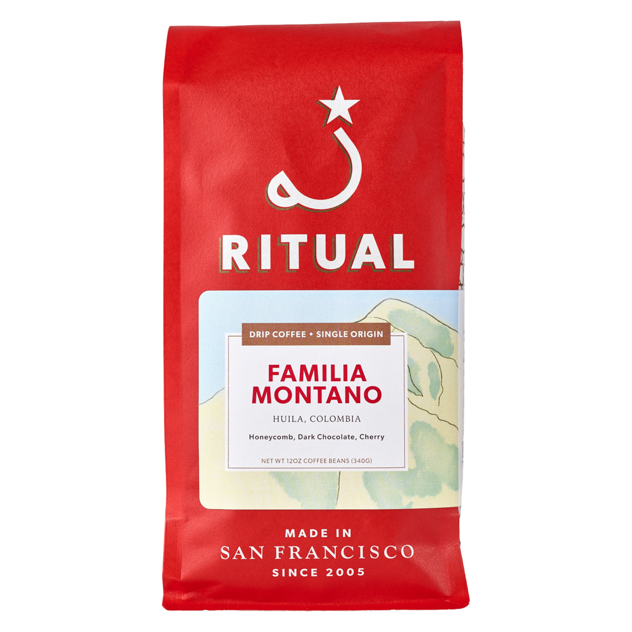 12oz bag of Familia Montano drip coffee