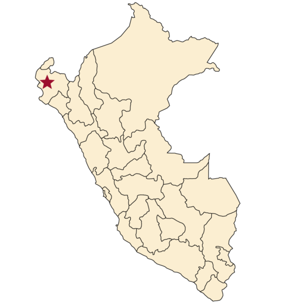 Map of Piura, Peru