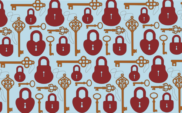 Illustration of key and lock pattern