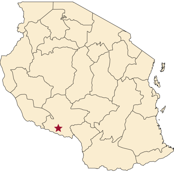 Map of Mbeya, Tanzania