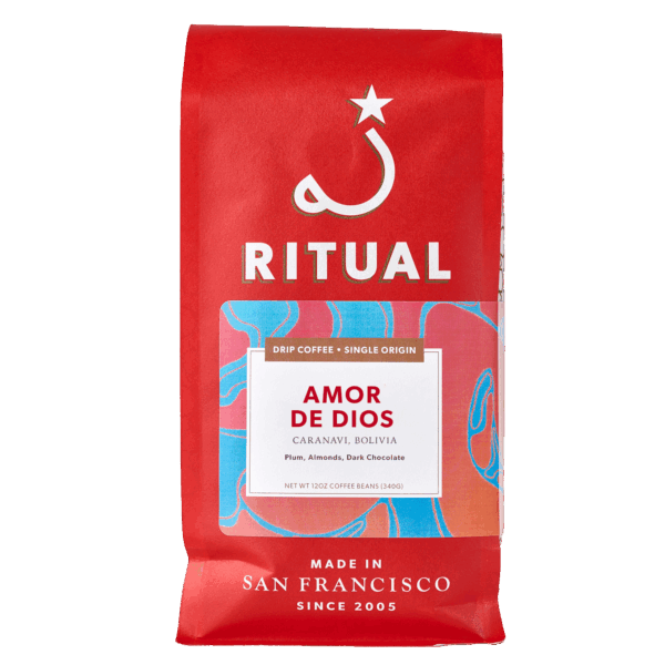12oz bag of Amor de Dios drip coffee