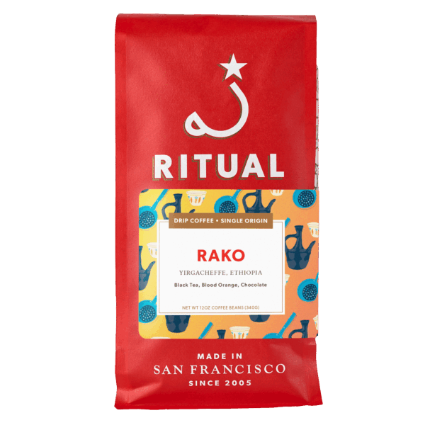 12oz bag of Rako, Ethiopia drip coffee