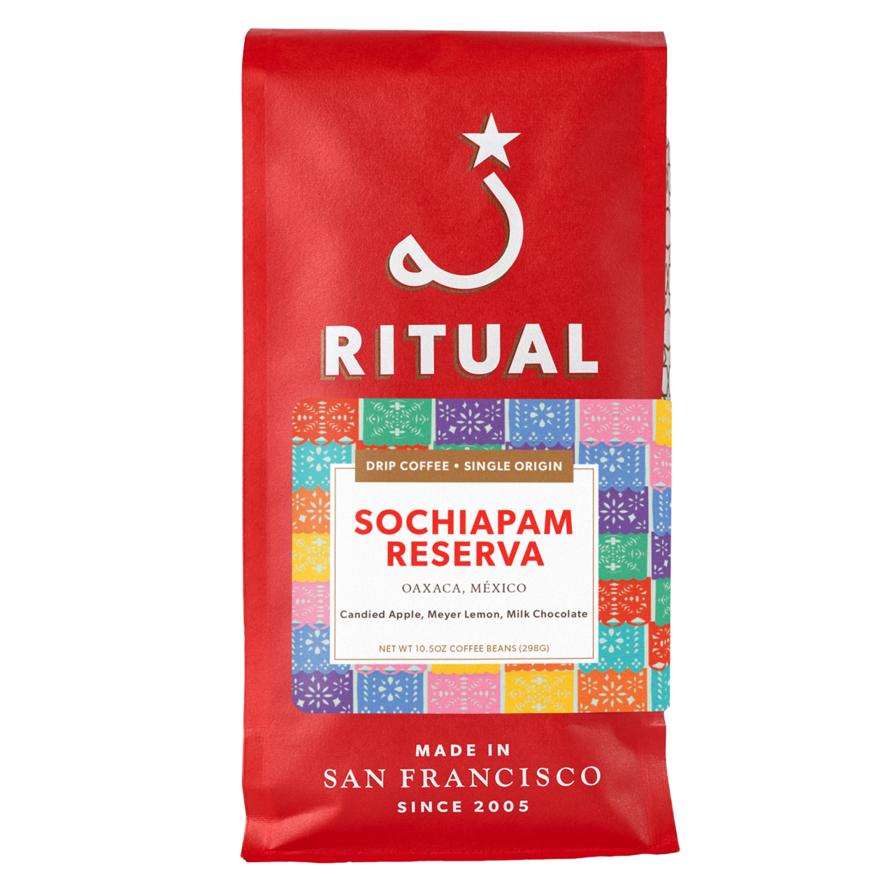 red 10.5oz bag of Sochiapam Reserva