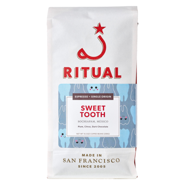 White bag of Sweet Tooth Sochiapam single origin espresso